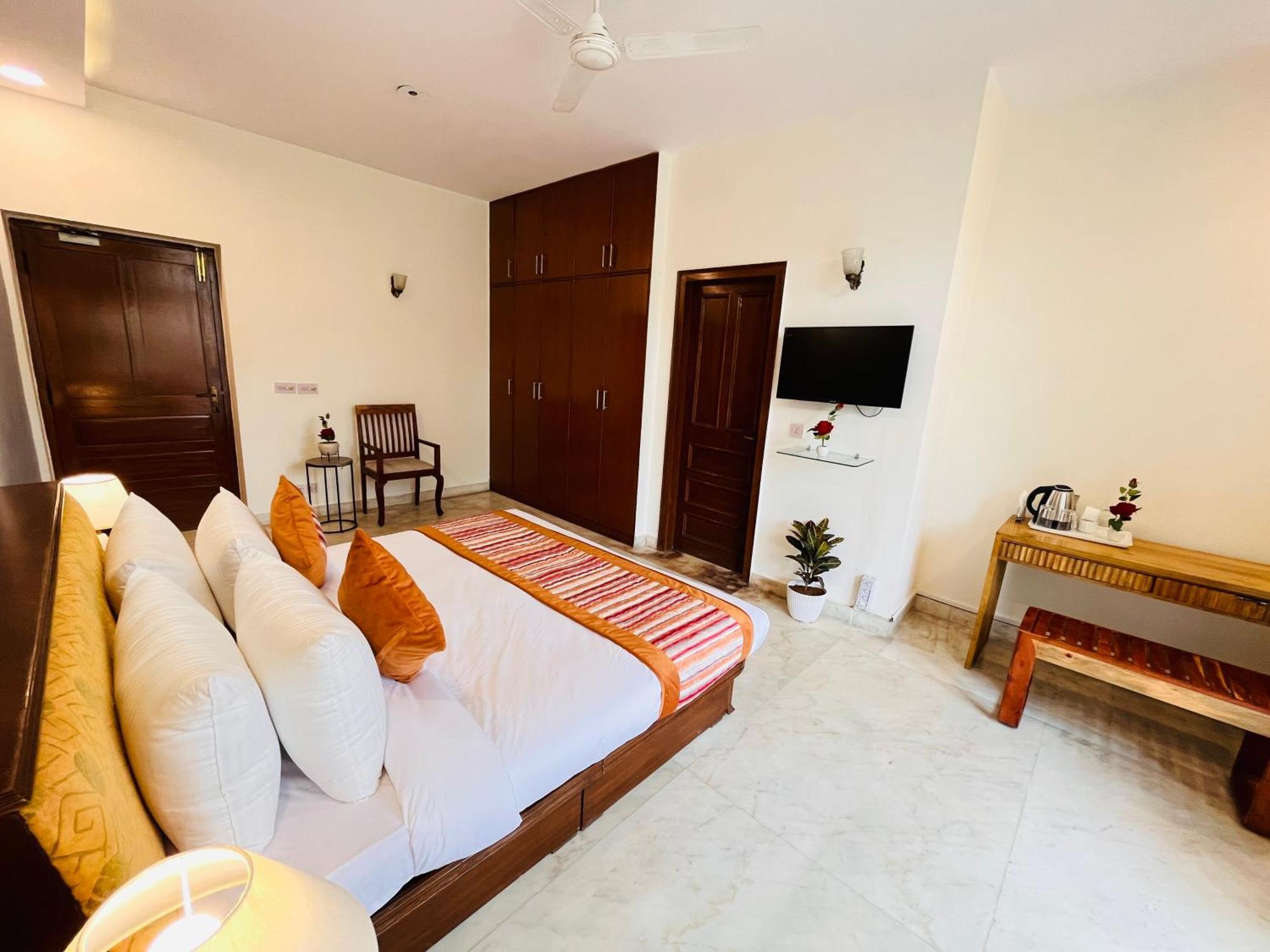 Grove Residency Hauz Khas New Delhi Couple Friendly Hotell Exteriör bild