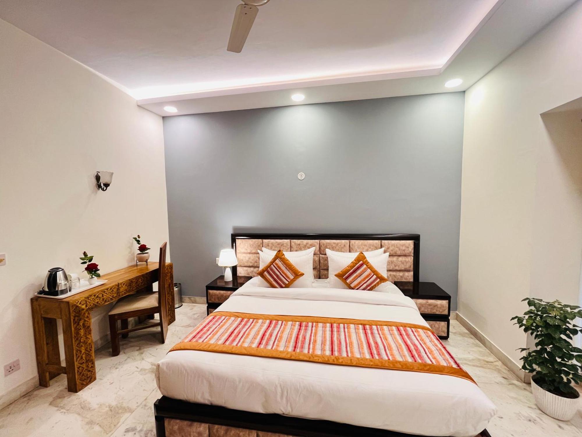 Grove Residency Hauz Khas New Delhi Couple Friendly Hotell Exteriör bild
