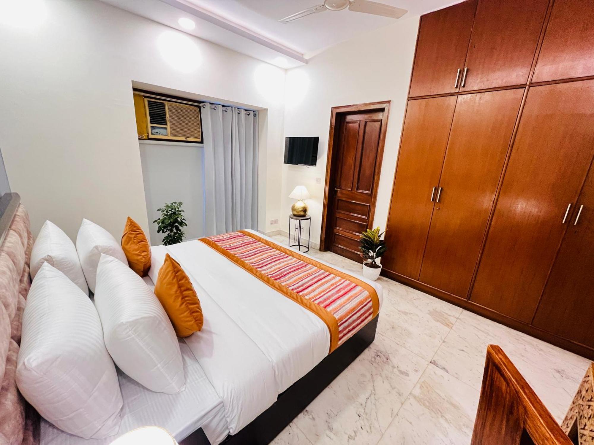 Grove Residency Hauz Khas New Delhi Couple Friendly Hotell Exteriör bild