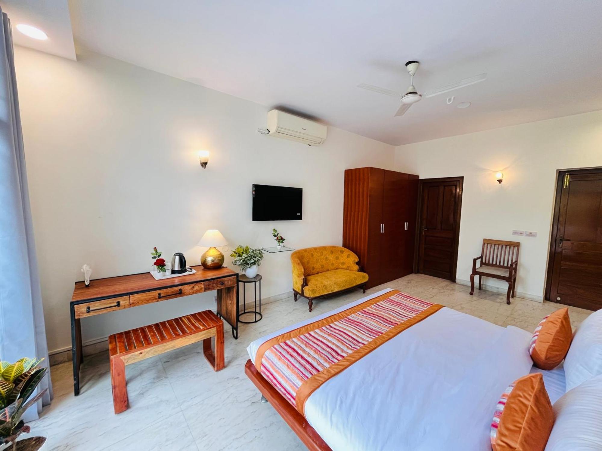 Grove Residency Hauz Khas New Delhi Couple Friendly Hotell Exteriör bild